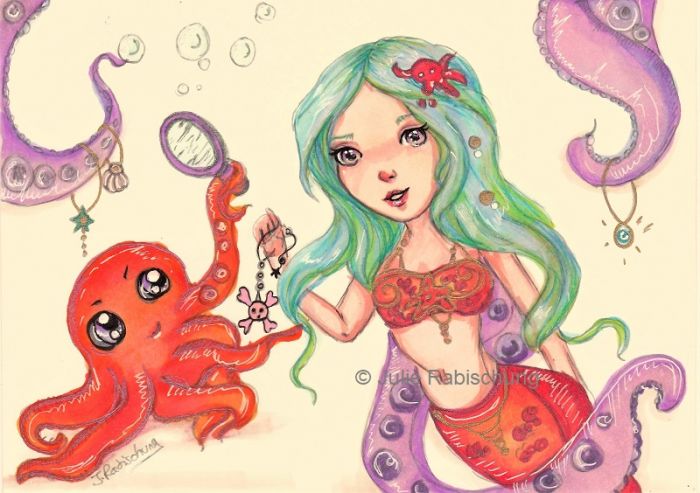At the Octopus trinkets shop by Julie Rabischung